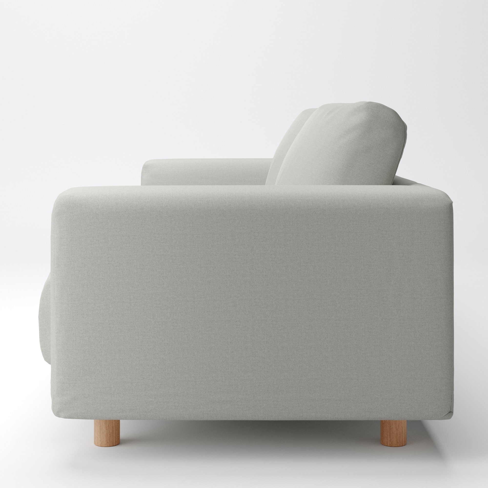 綿帆布　ソファ本体　３シーター　フェザーポケットコイル用カバー