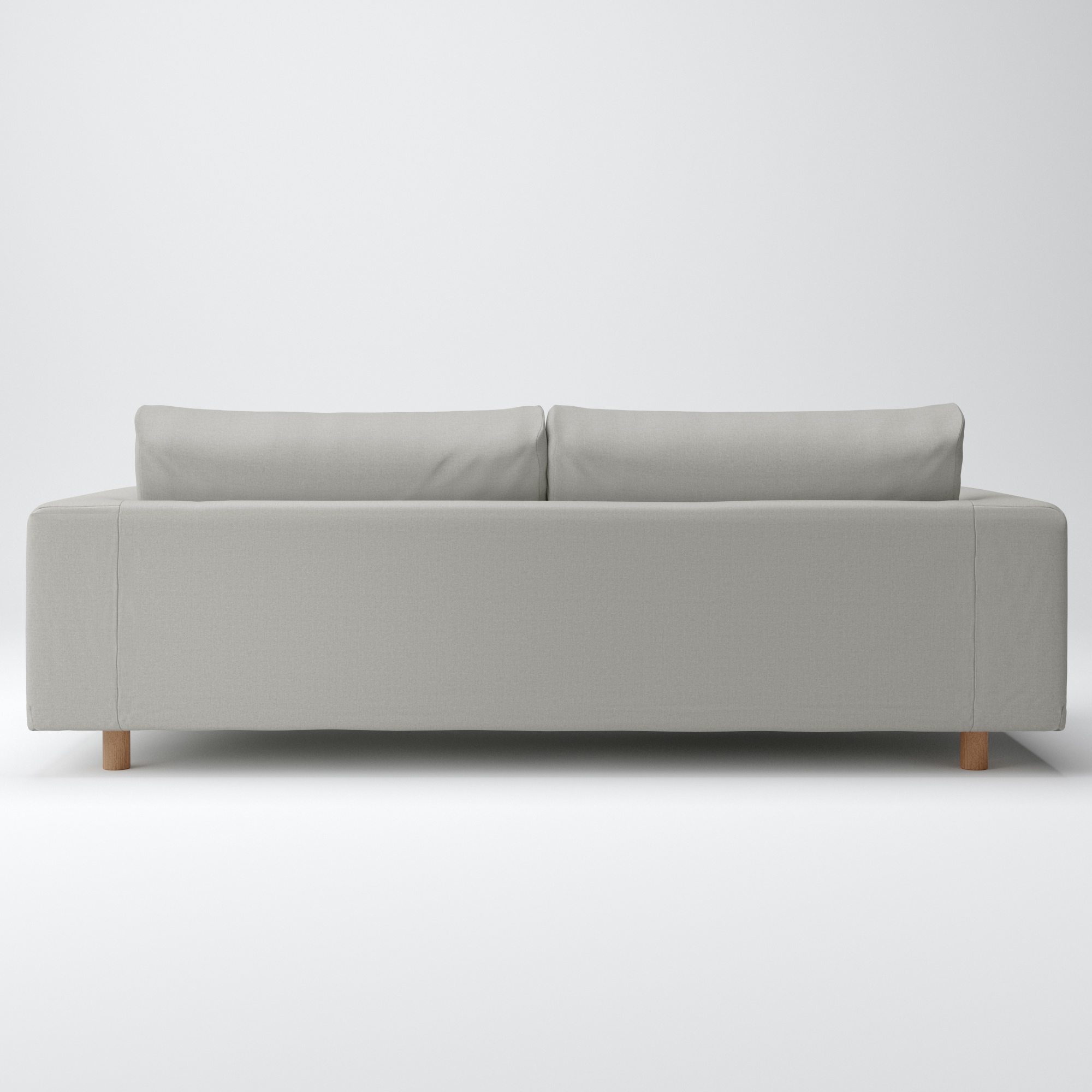 綿帆布　ソファ本体　３シーター　フェザーポケットコイル用カバー