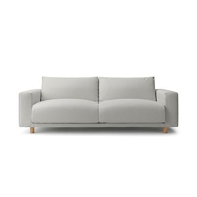 綿帆布 ソファ本体 3シーター フェザーポケットコイル用カバー | 無印良品