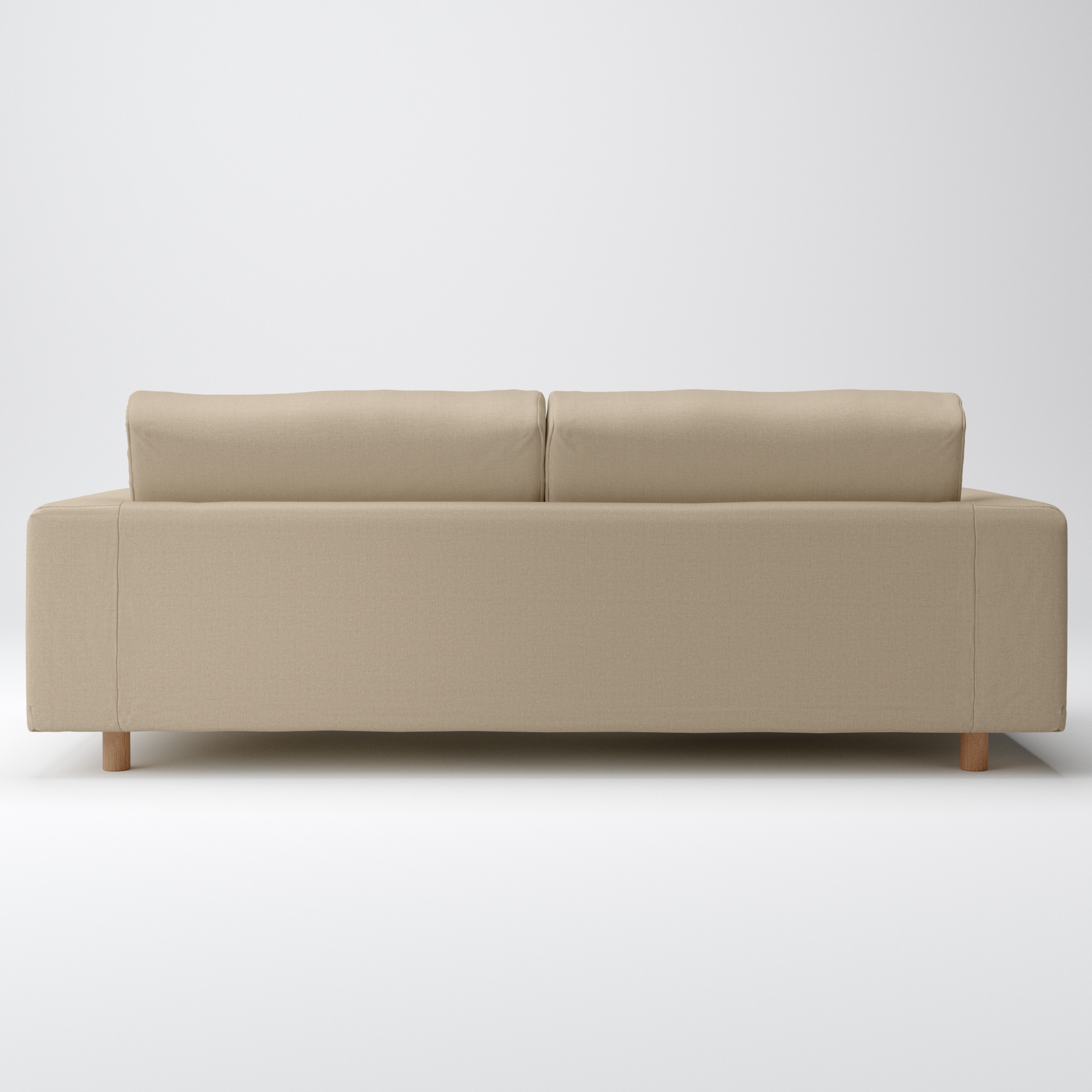 綿帆布　ソファ本体　３シーター　ウレタンポケットコイル用カバー