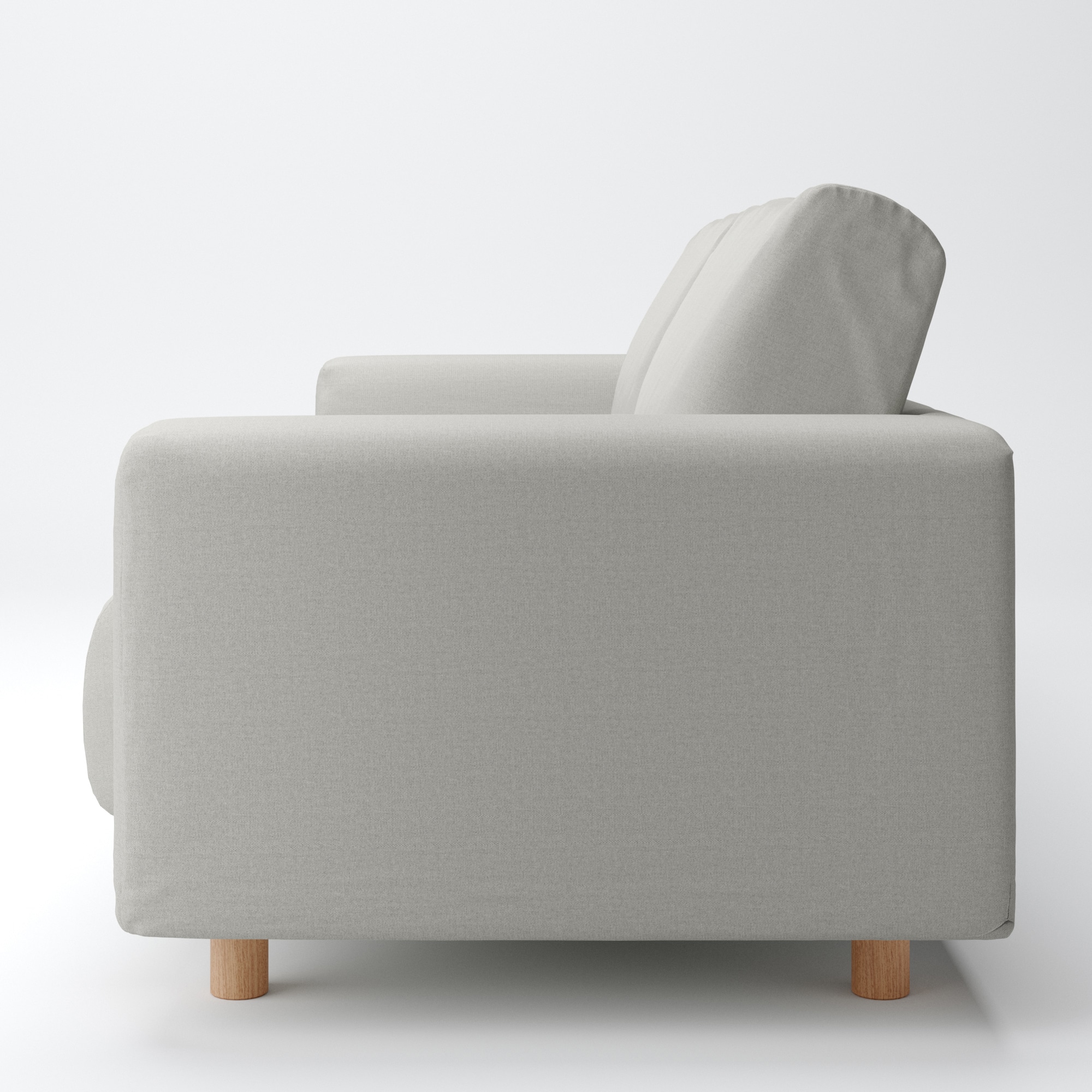 綿帆布　ソファ本体　３シーター　ウレタンポケットコイル用カバー