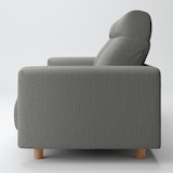 綿帆布　ソファ本体　２．５シーター　フェザーポケットコイル　ハイバック用カバー