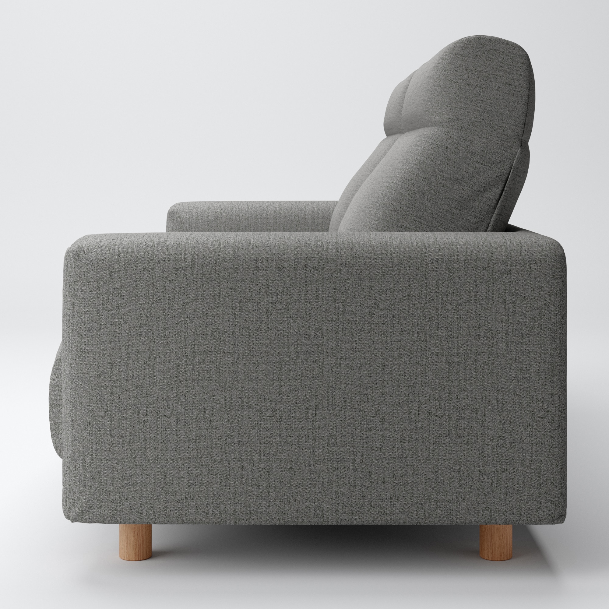 綿帆布　ソファ本体　２．５シーター　フェザーポケットコイル　ハイバック用カバー