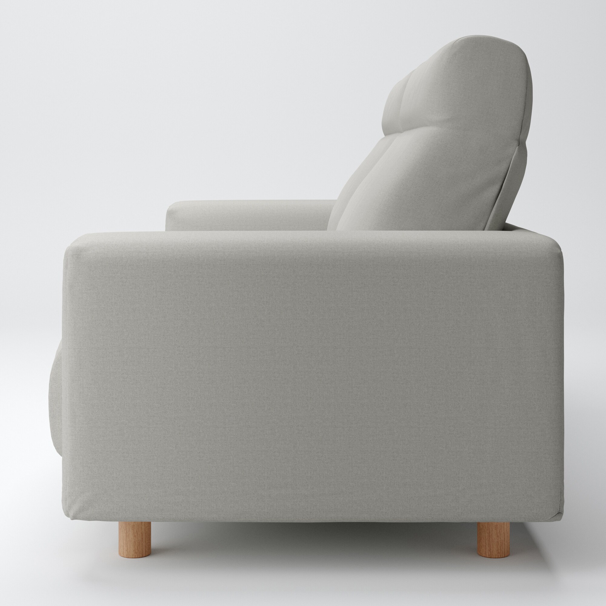 綿帆布　ソファ本体　２．５シーター　フェザーポケットコイル　ハイバック用カバー