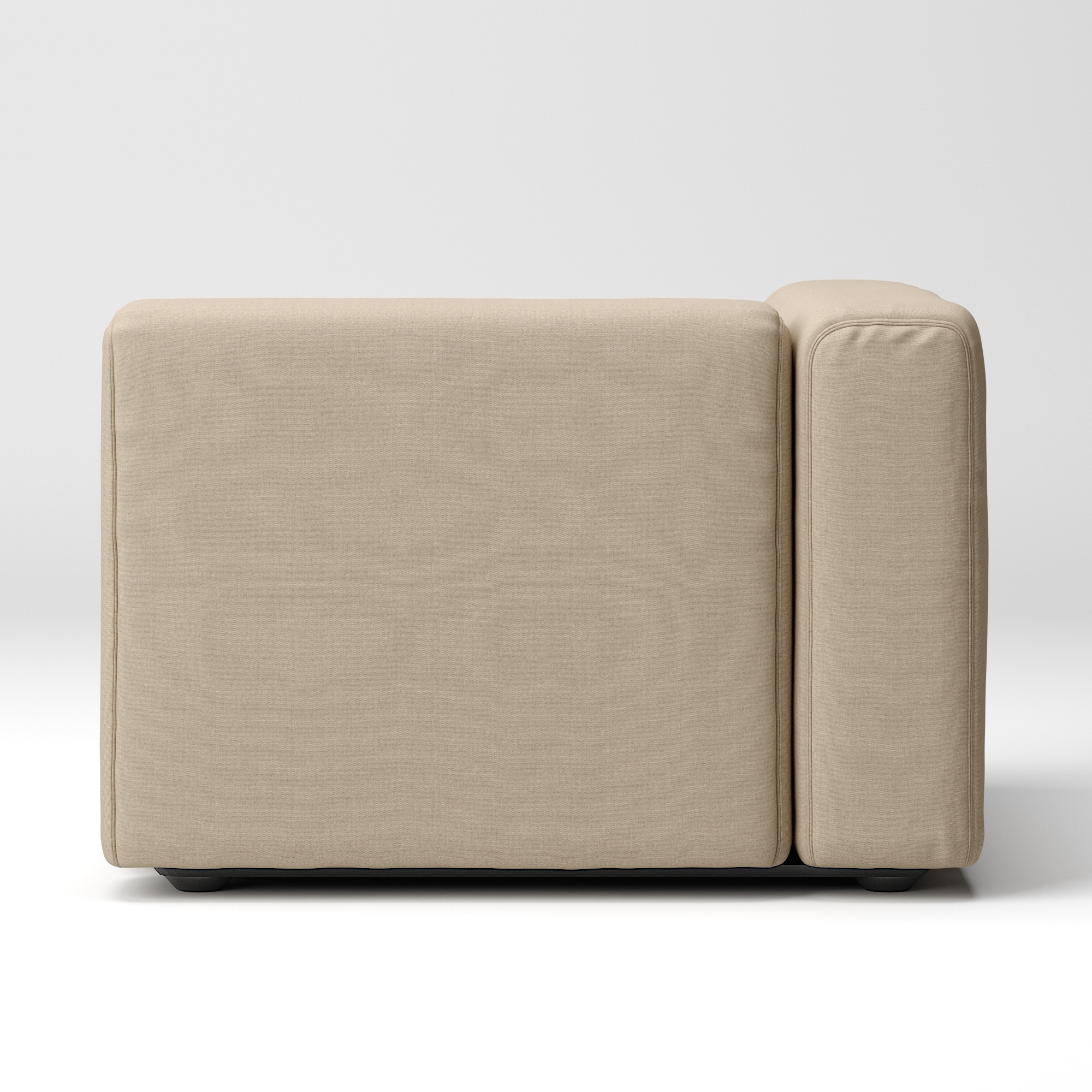 綿帆布　ユニットソファ　アーム付　大　幅９８ｃｍ用カバー