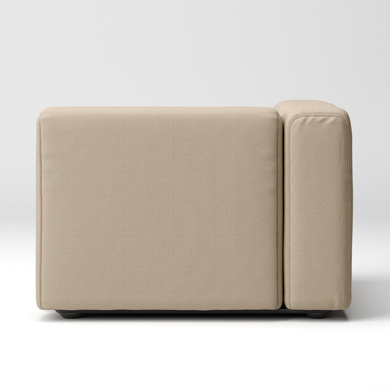 綿帆布 ユニットソファ アーム付 大 幅98cm用カバー | 無印良品 