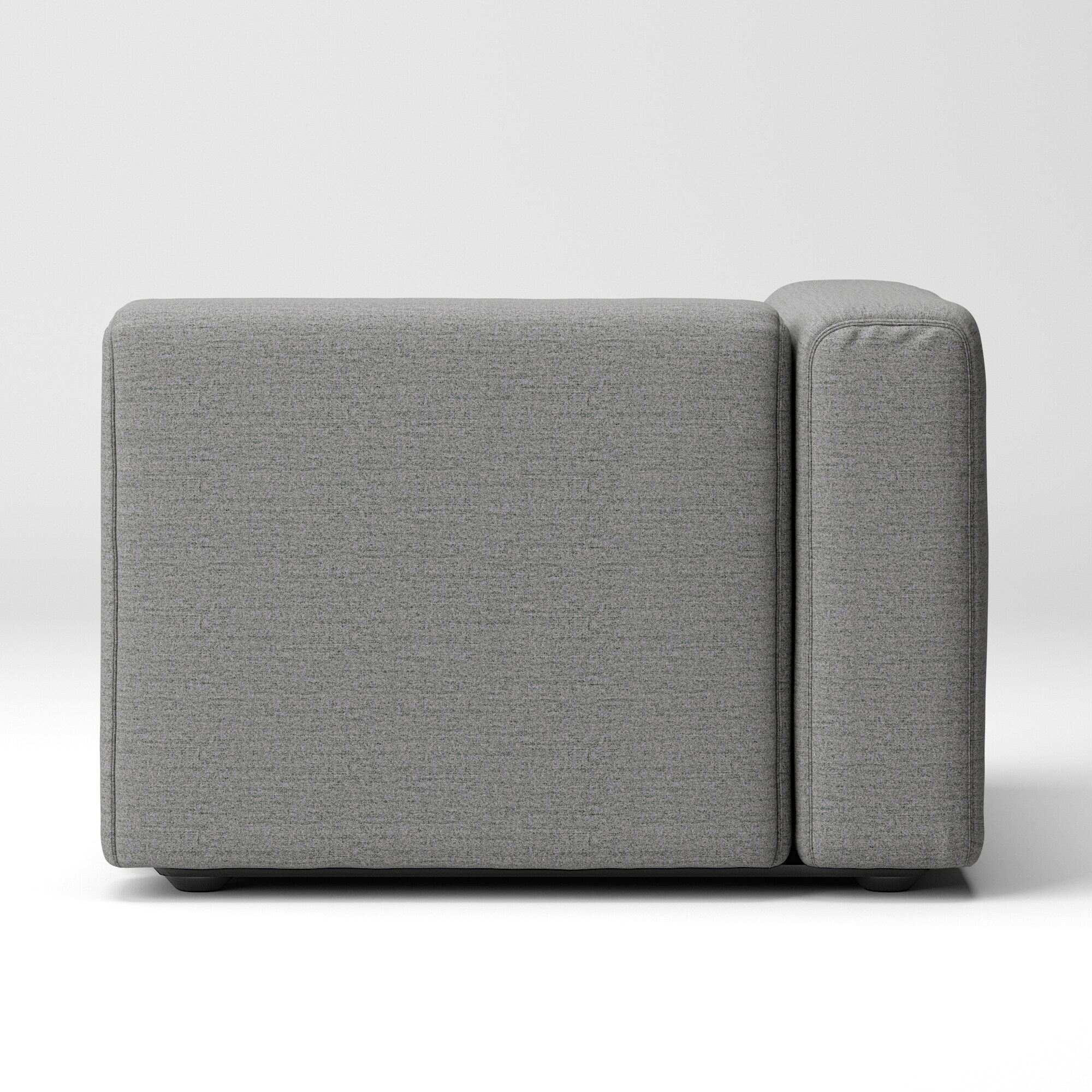 綿帆布 ユニットソファ アーム付 大 幅98cm用カバー | 無印良品