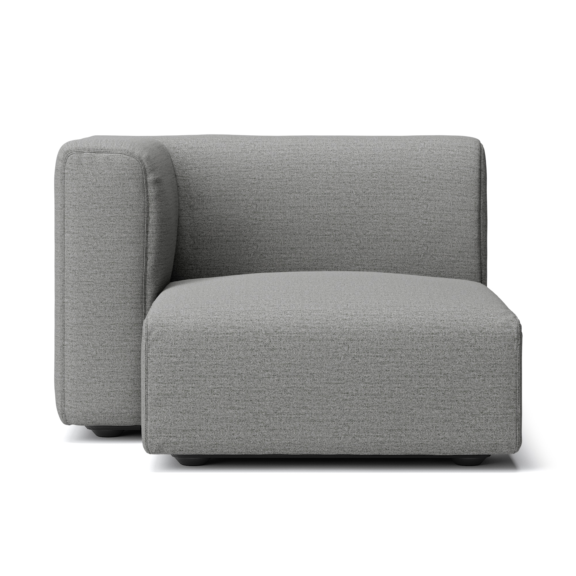 MUJI 無印良品 ユニットソファ ハーフアーム付 大 右 カバー付 綿100% 綿太番手ユニットソファ・アーム付・小用カバー／ブラウン | 無印良品