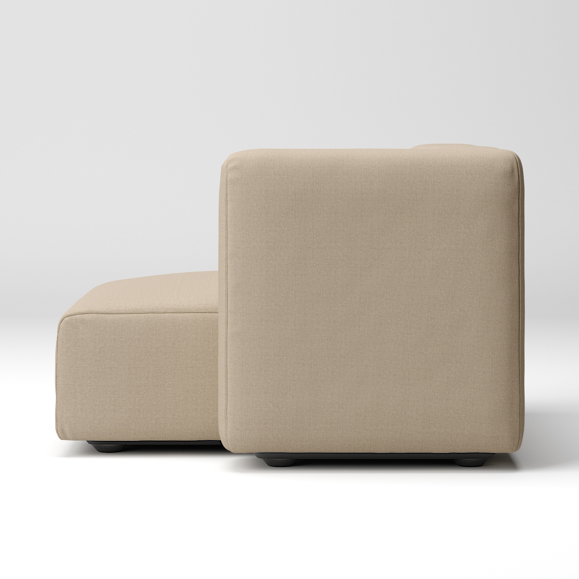 綿帆布　ユニットソファ　ハーフアーム付　大（左）用カバー