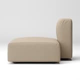 綿帆布　ユニットソファ　ハーフバックレスト　大