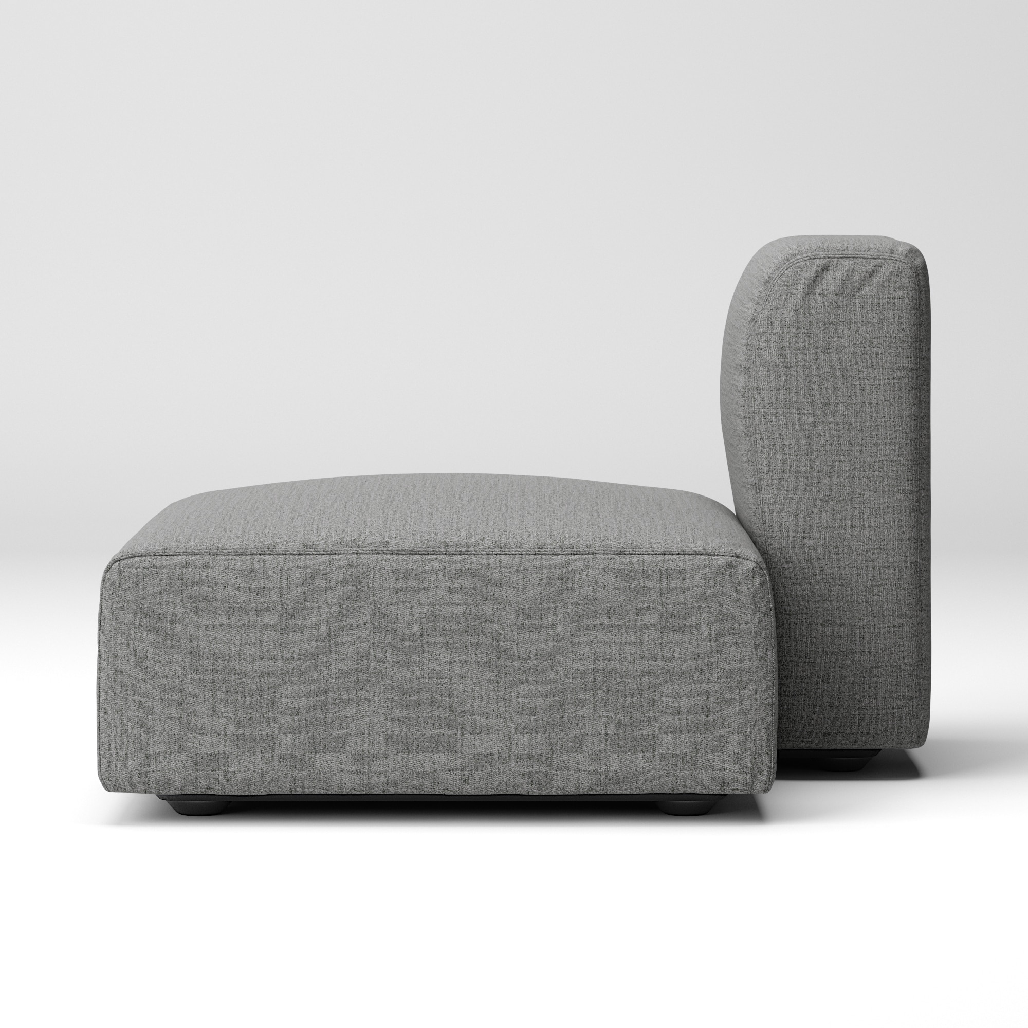 綿帆布　ユニットソファ　ハーフバックレスト　大