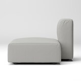 綿帆布　ユニットソファ　ハーフバックレスト　大