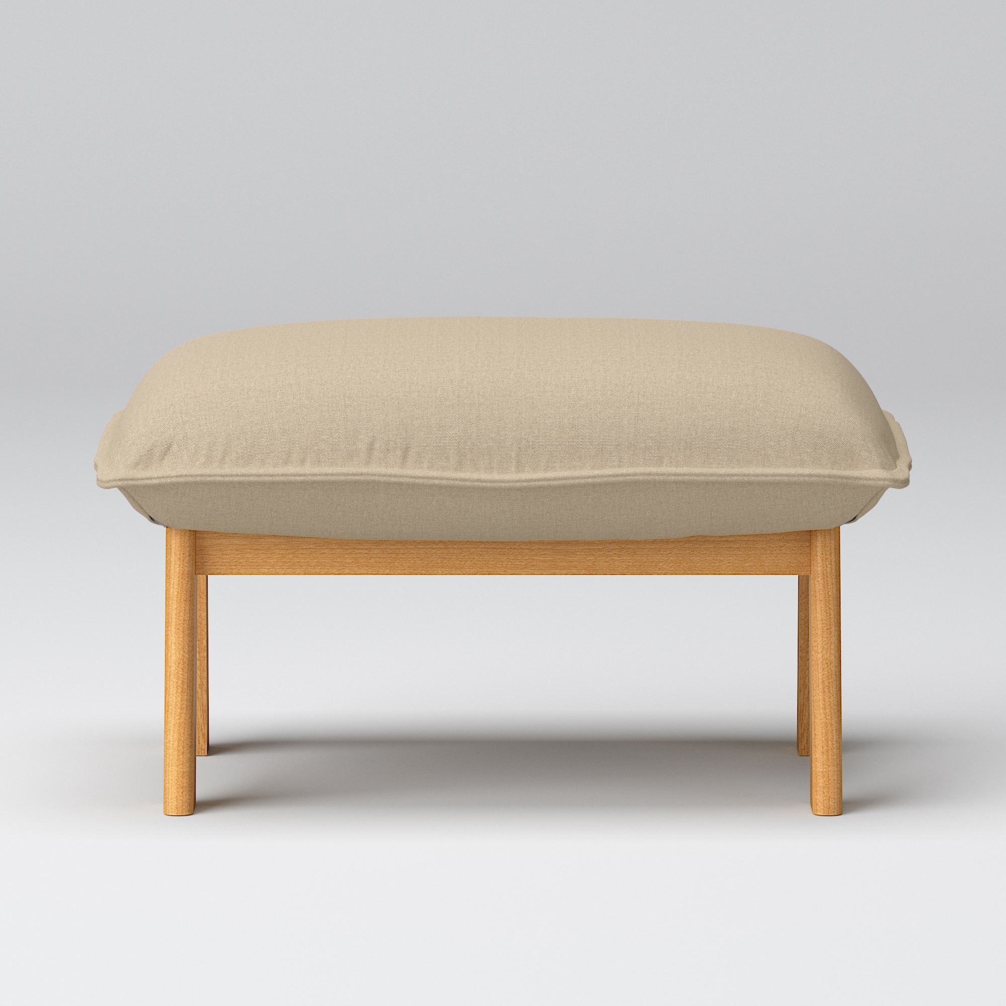 綿帆布　ハイバックリクライニングソファ　オットマン用カバー