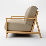 綿帆布　ソファ本体　木製フレーム　３シーター　ウレタンポケットコイル用カバー