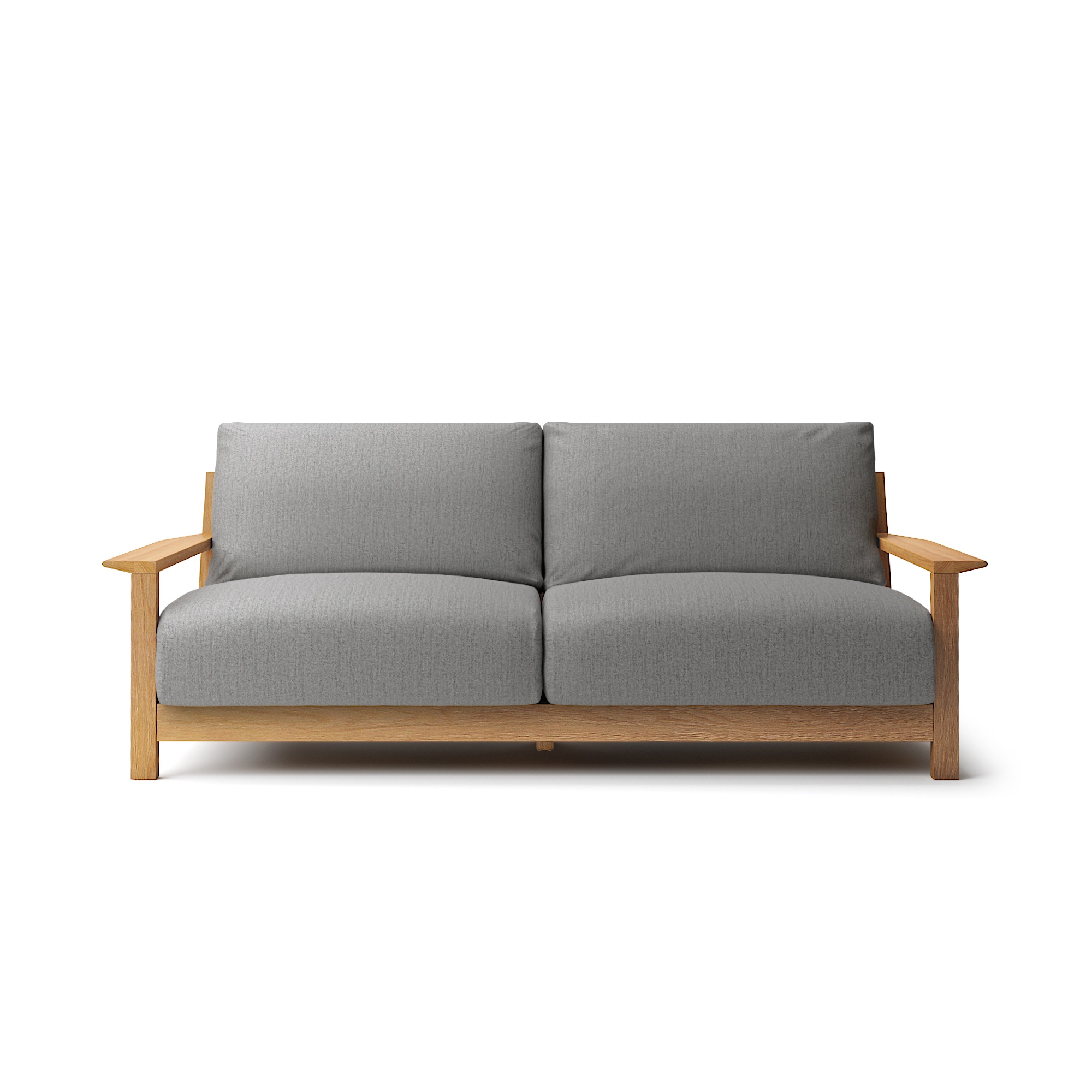 綿帆布　ソファ本体　木製フレーム　３シーター　フェザーポケットコイル用カバー