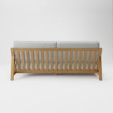 綿帆布　ソファ本体　木製フレーム　３シーター　フェザーポケットコイル用カバー