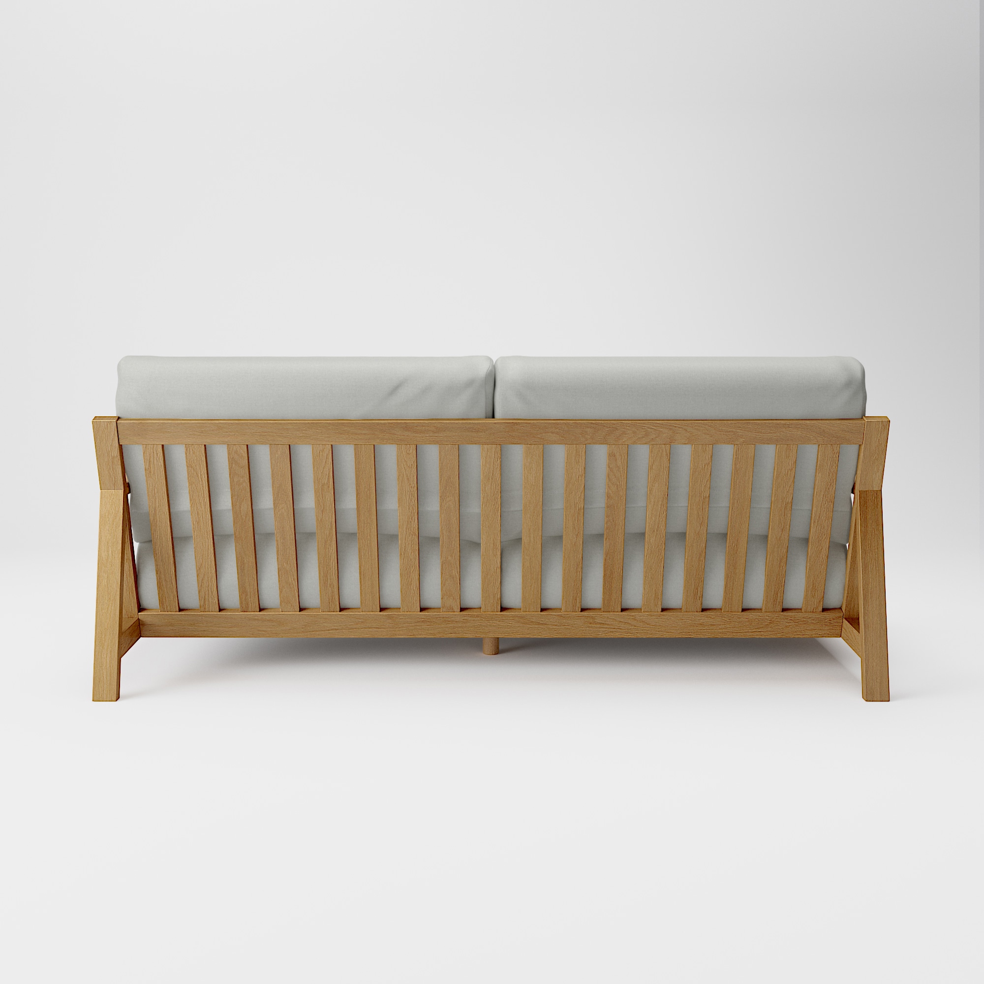 綿帆布　ソファ本体　木製フレーム　３シーター　フェザーポケットコイル用カバー