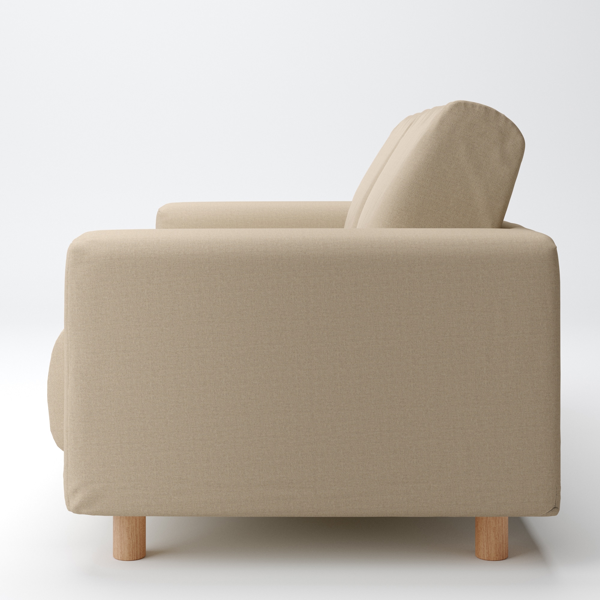 綿帆布　ソファ本体　２シーター　ウレタンポケットコイル用カバー