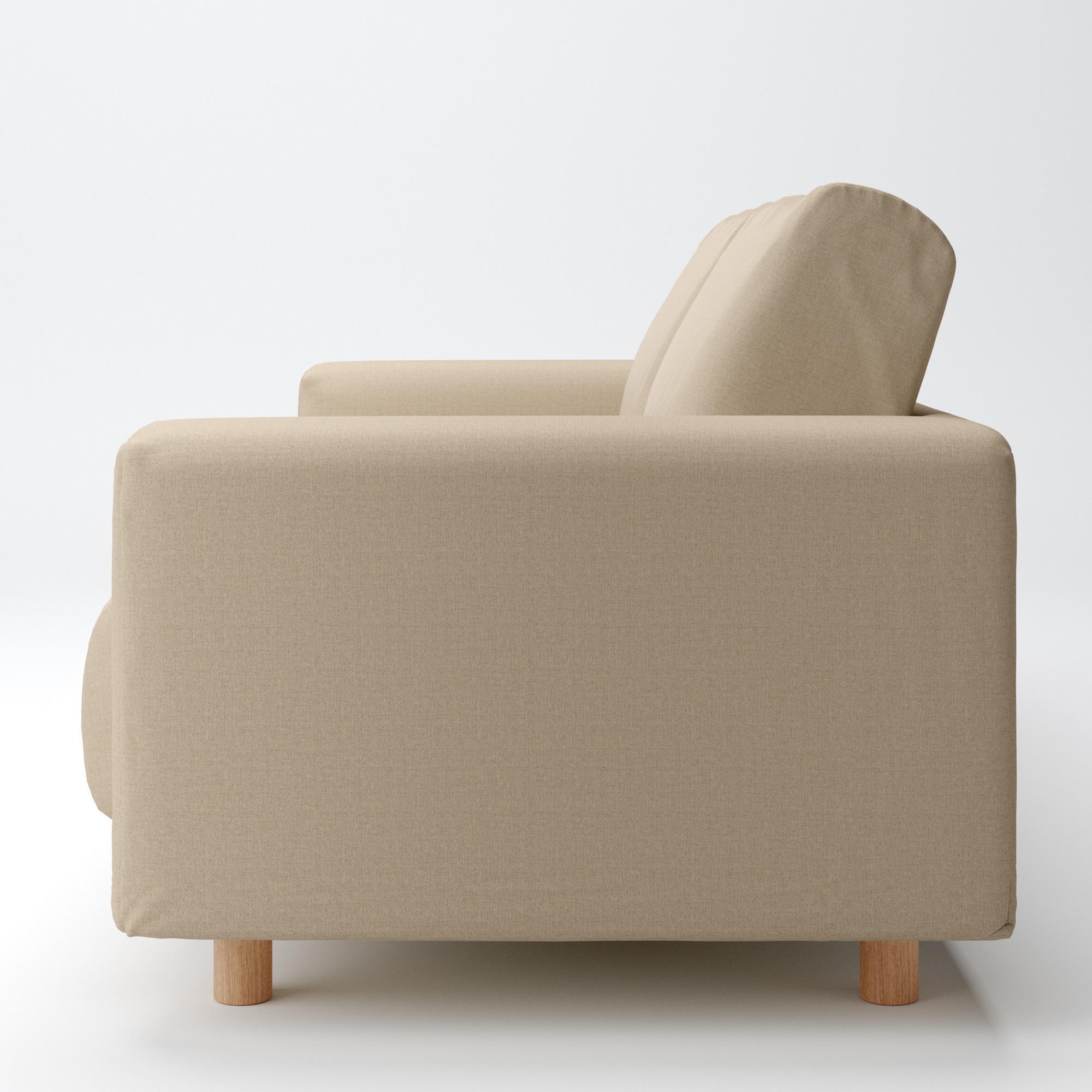 綿帆布　ソファ本体　２．５シーター　ウレタンポケットコイル用カバー