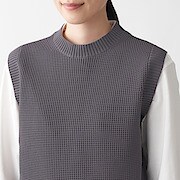 軽くて型崩れしにくいニットベスト 男女兼用ｌ ｘｌ チャコールグレー 男女兼用サイズ ユニセックス ジェンダーレス 通販 無印良品