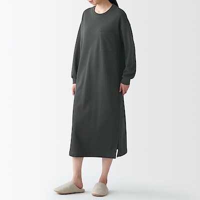 裏毛 ワンピース 婦人ｓ ｍ ダークグレー ルームウェア ホームウェア 婦人 レディース 通販 無印良品