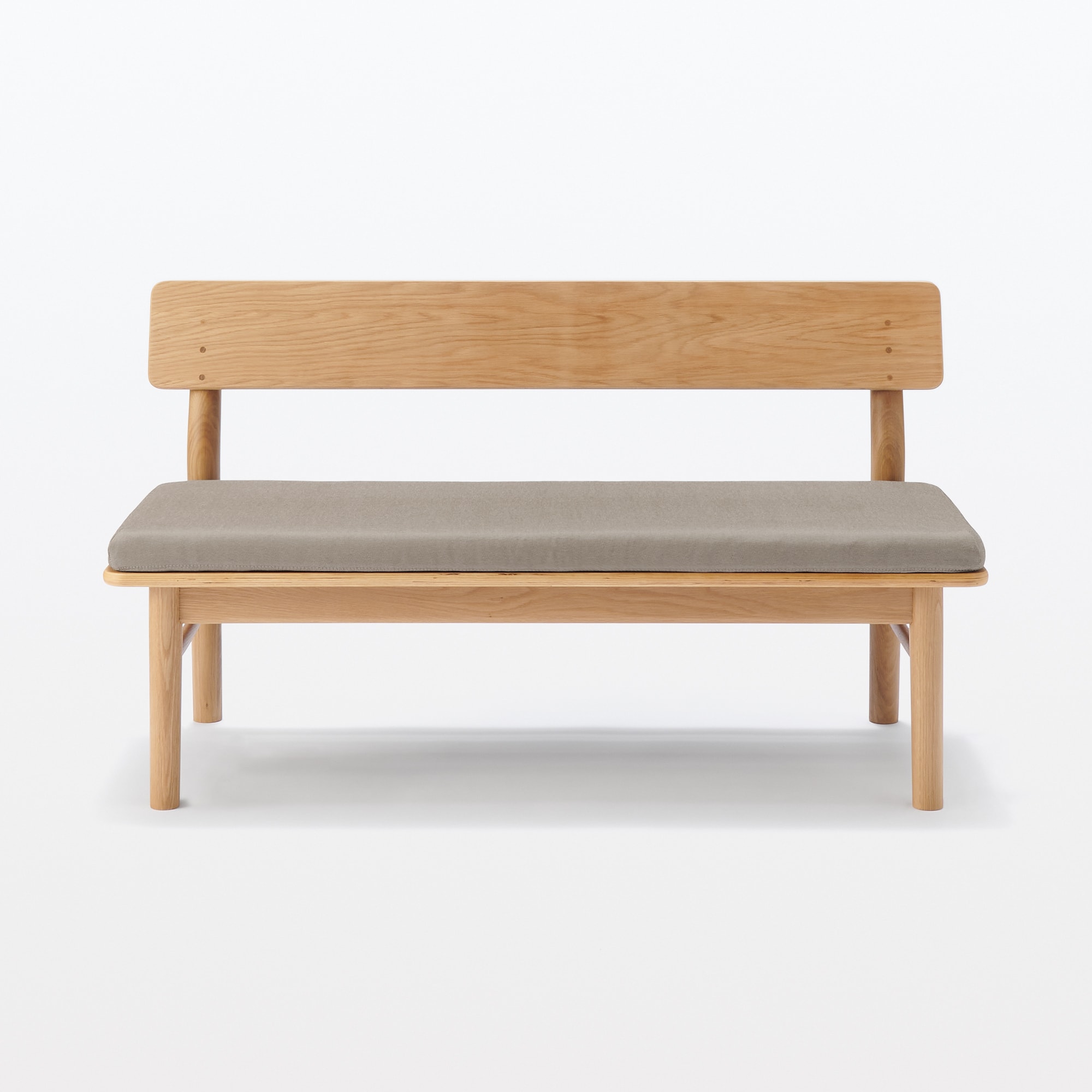 木製　リビングダイニング　背付ベンチ