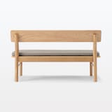 木製　リビングダイニング　背付ベンチ