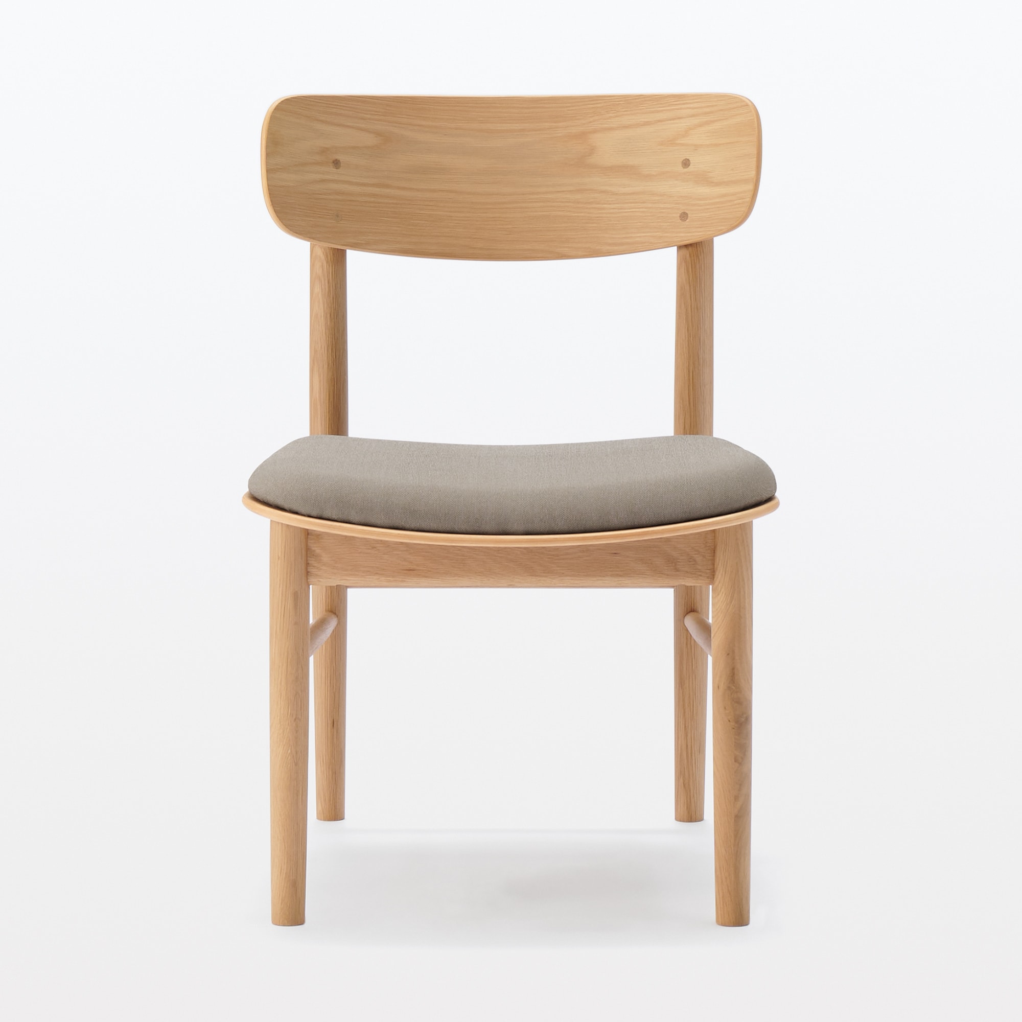 木製　リビングダイニング　チェア　布座