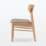 木製　リビングダイニング　チェア　布座