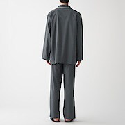 脇に縫い目のない フランネルパジャマ 紳士ｓ ｍ チャコールグレー パジャマ 紳士 メンズ 通販 無印良品