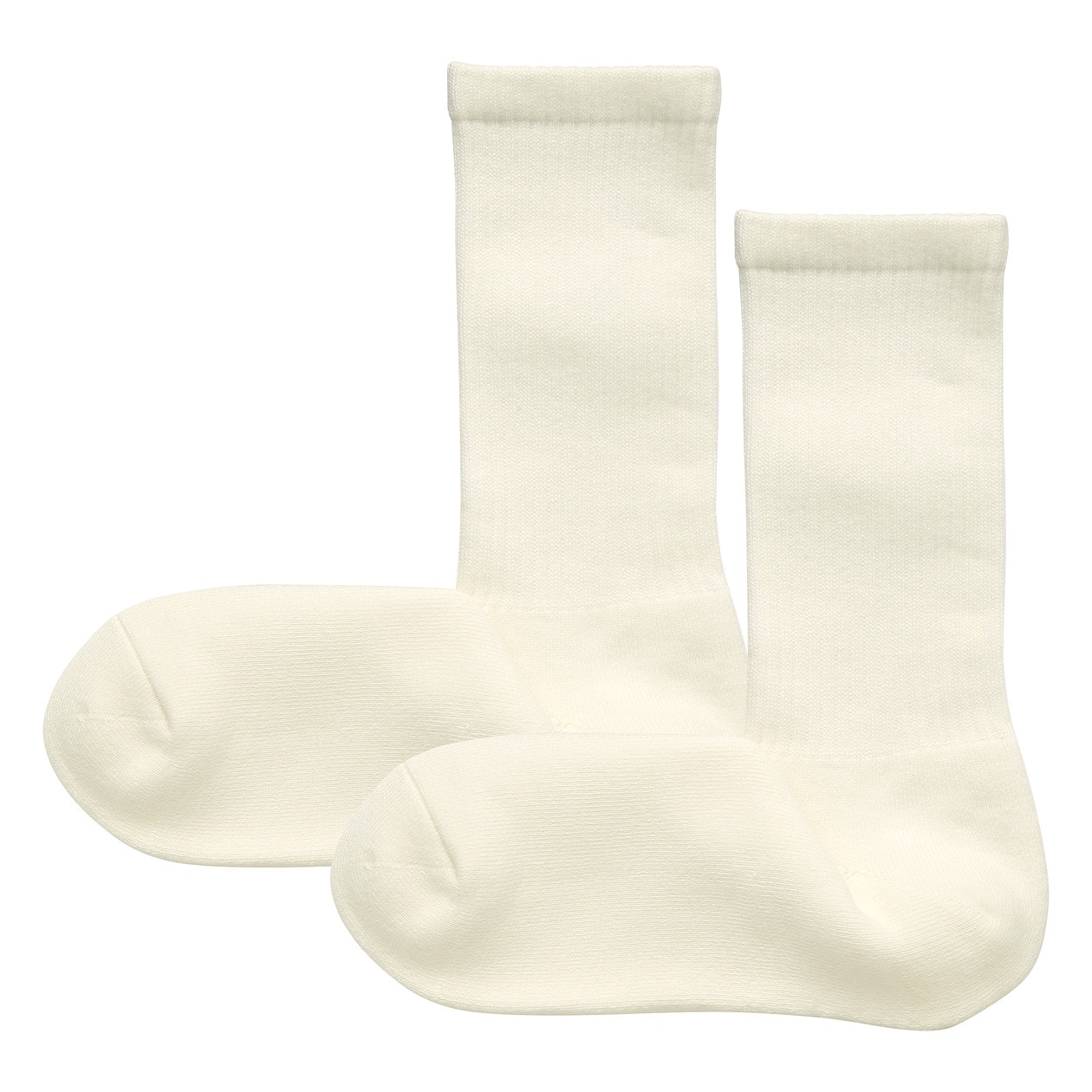 足なり直角 厚手パイル ２足組靴下 紳士 ２５ ２７ｃｍ オフ白 通販 無印良品