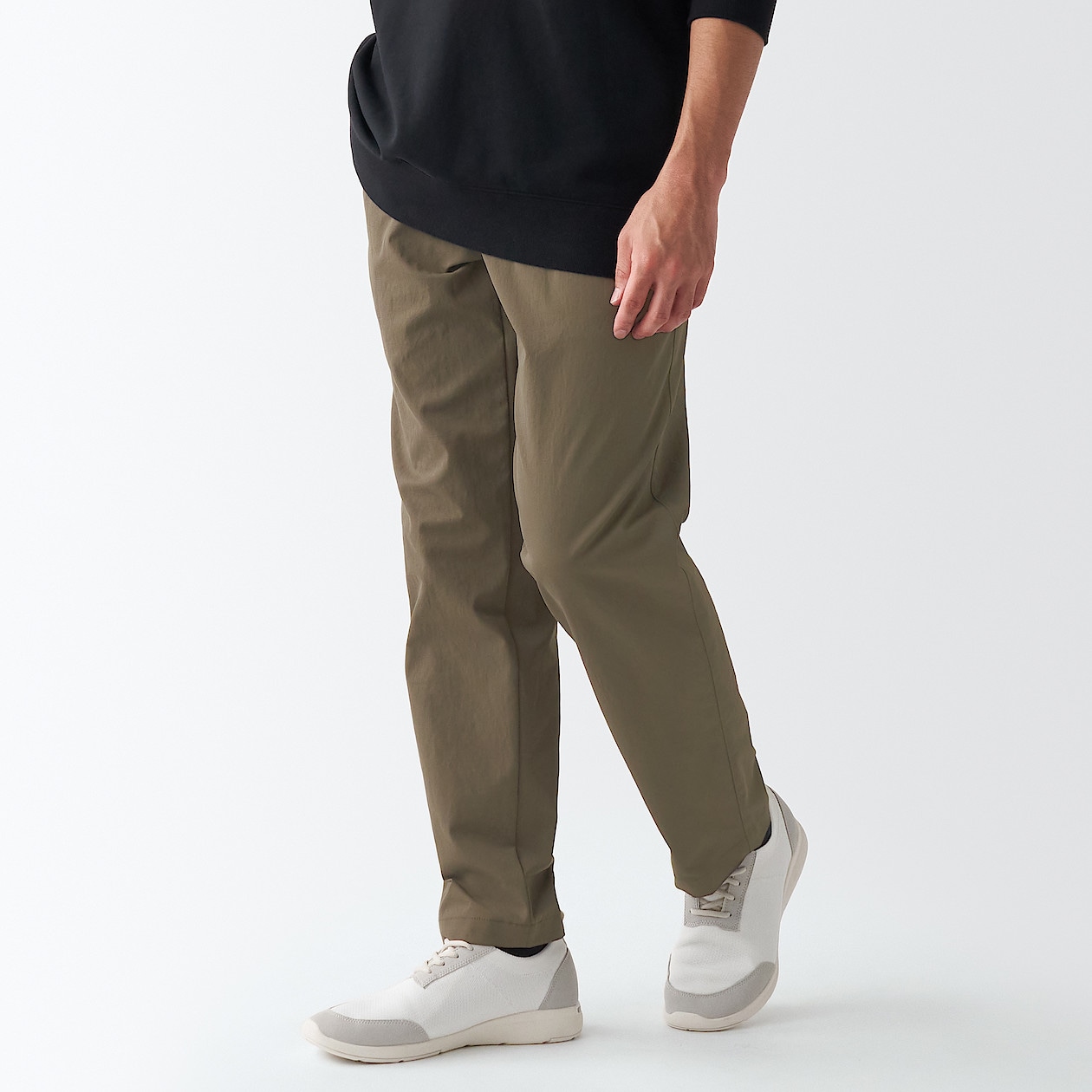 撥水 ストレッチチノテーパードパンツ 紳士ｓ モカブラウン パンツ 紳士 メンズ 通販 無印良品