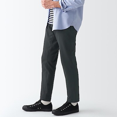 縦横ストレッチ 乾きやすいテーパードパンツ 紳士ｘｓ ダークグレー パンツ 紳士 メンズ 通販 無印良品