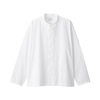 スタンドカラー シャツ 長袖 紳士 メンズ 通販 無印良品