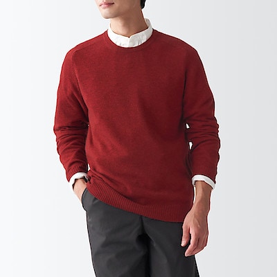 無印良品 Mujiのメンズニットがいい感じ この色はネットで完売 お店でみたらgetして なかよし夫婦の無印良品パトロール