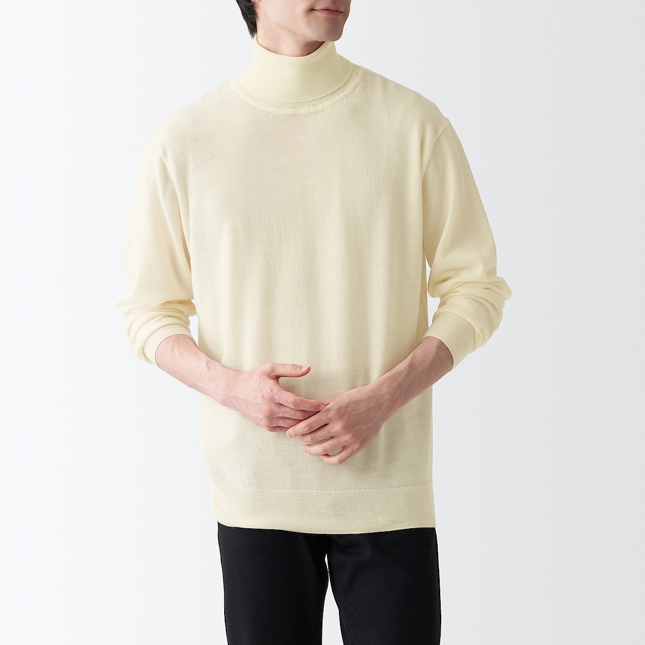 首のチクチクを抑えた天竺タートルネック洗えるセーター 紳士xs オフ白 アウトレット 紳士 トップス 通販 無印良品 首のチクチクを抑えた天竺タートルネック洗えるセーター 紳士xs オフ白 アウトレット 紳士 トップス 通販 無印良品