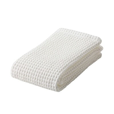 ワッフル織りフェイスタオル　３４×８５ｃｍ