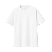 太番手天竺編みポケット付ｔシャツ 紳士ｘｓ オフ白 ｔシャツ カットソー 半袖 紳士 メンズ 通販 無印良品
