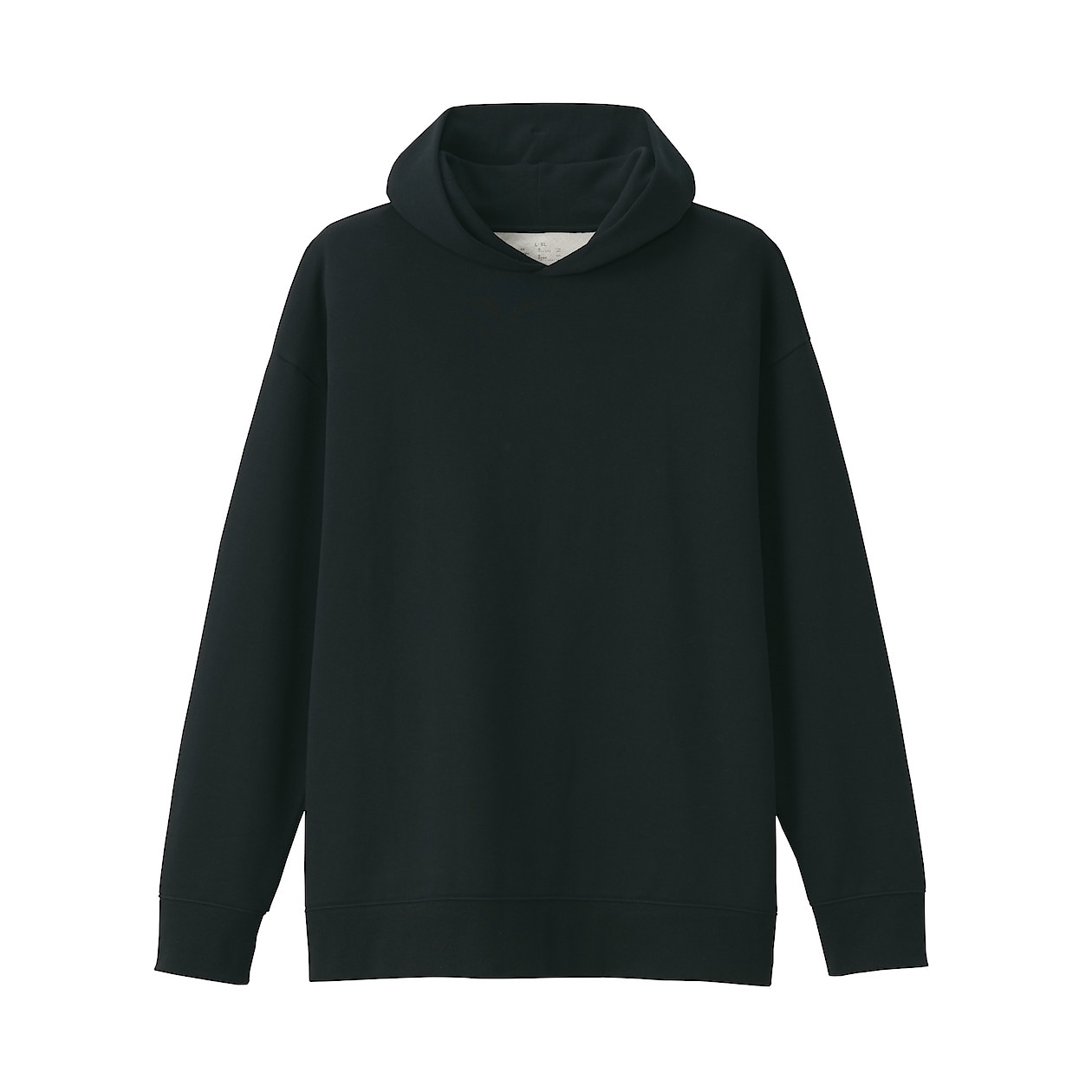 度詰め裏毛プルオーバーパーカー 男女兼用ｌ ｘｌ 黒 男女兼用サイズ ユニセックス ジェンダーレス 通販 無印良品