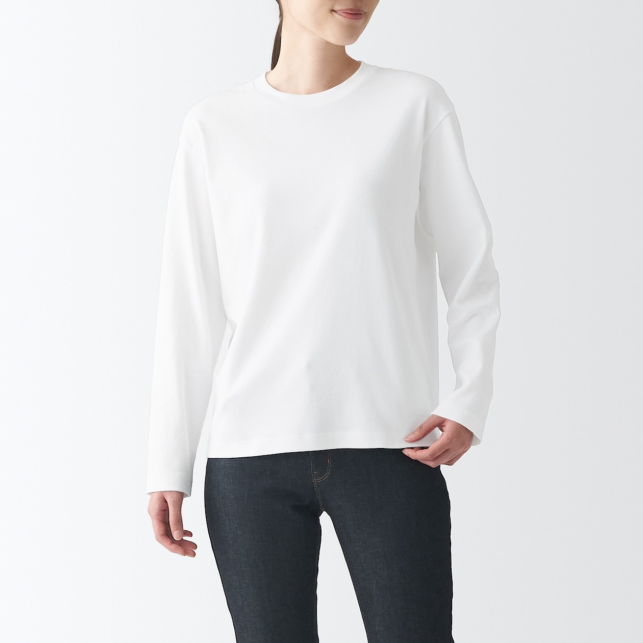 97％以上節約 無印良品Vネック長袖Tシャツ ベージュ長袖シャツ メンズLL