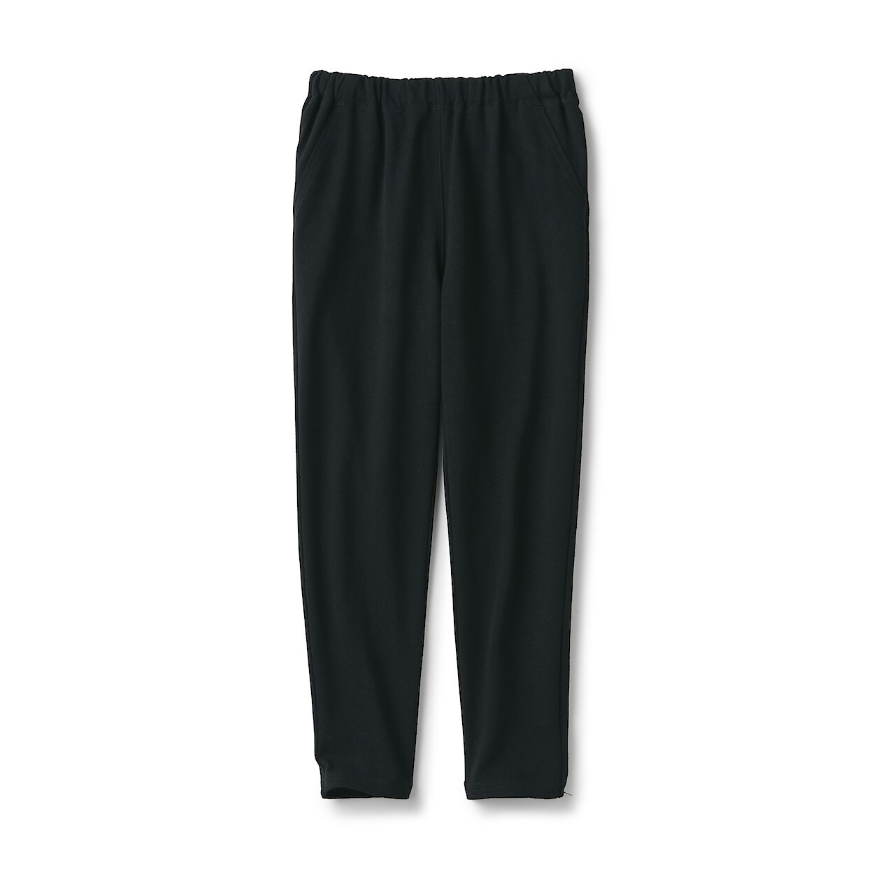 フライス編みテーパードパンツ キッズ キッズ１２０ 黒 キッズボトムス 通販 無印良品