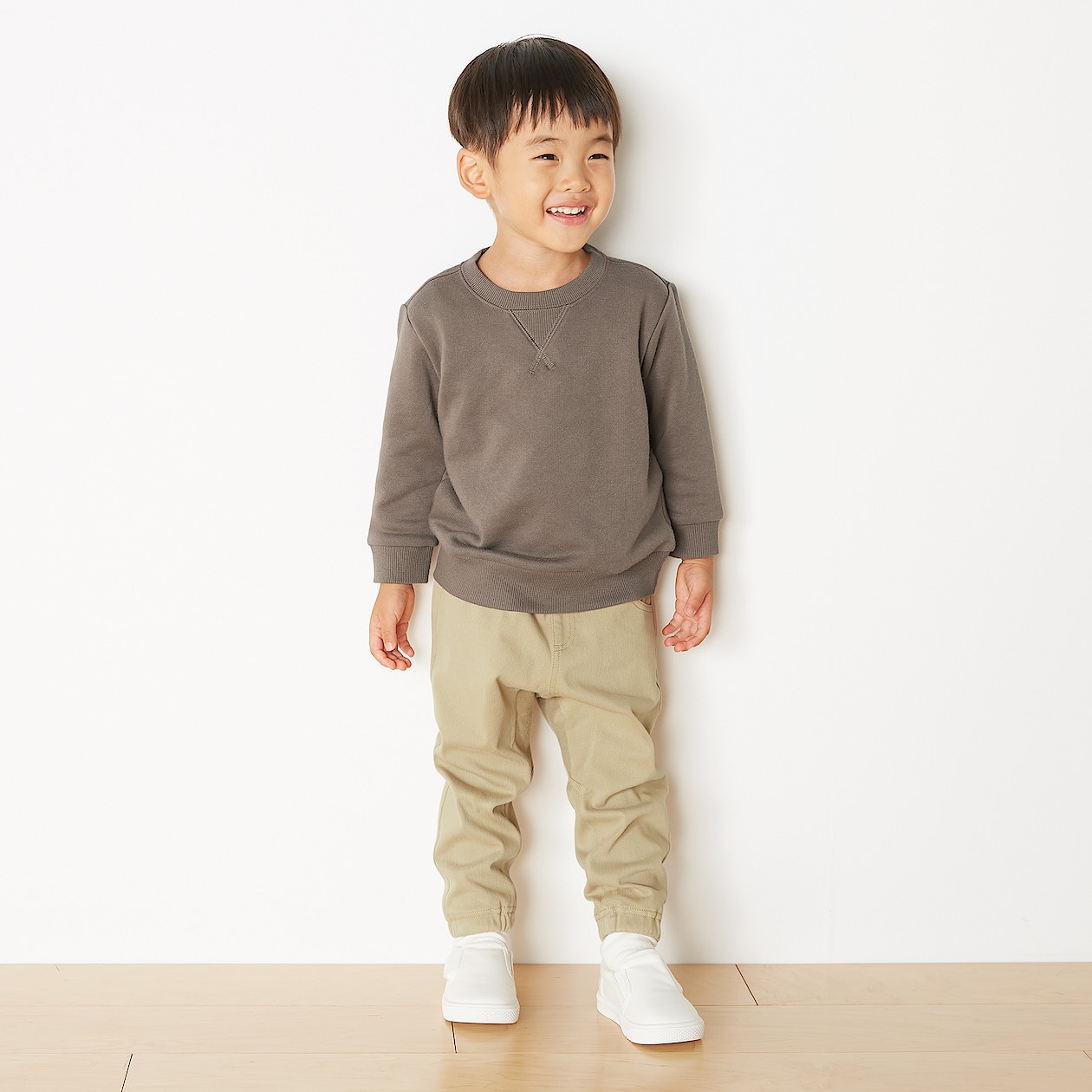 やわらか裏毛トレーナー ベビー ベビー９０ ペールブラウン ベビートップス 通販 無印良品