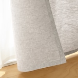 麻平織ノンプリーツカーテン