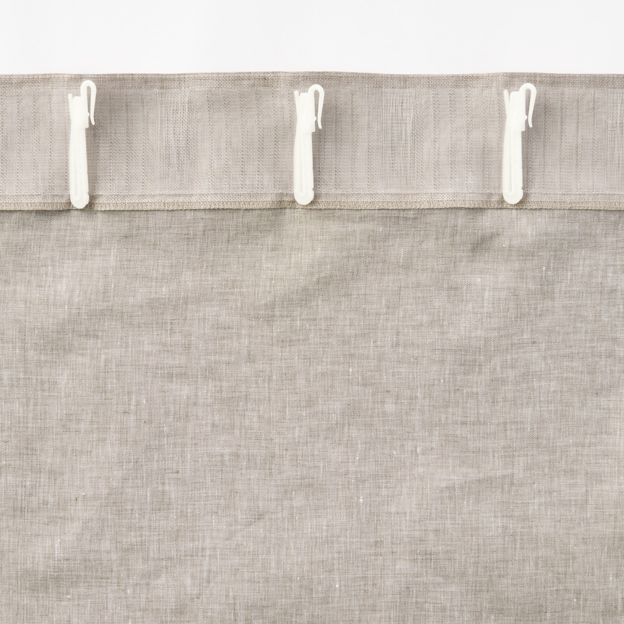 麻平織ノンプリーツカーテン | 無印良品
