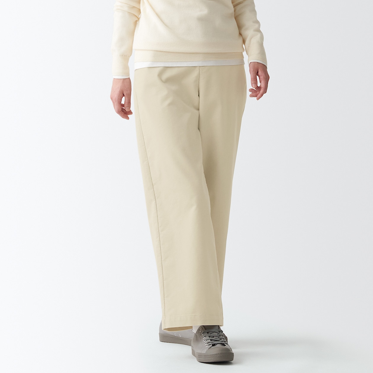 ストレッチコーデュロイワイドパンツ 婦人ｓ アイボリー パンツ 婦人 レディース 通販 無印良品