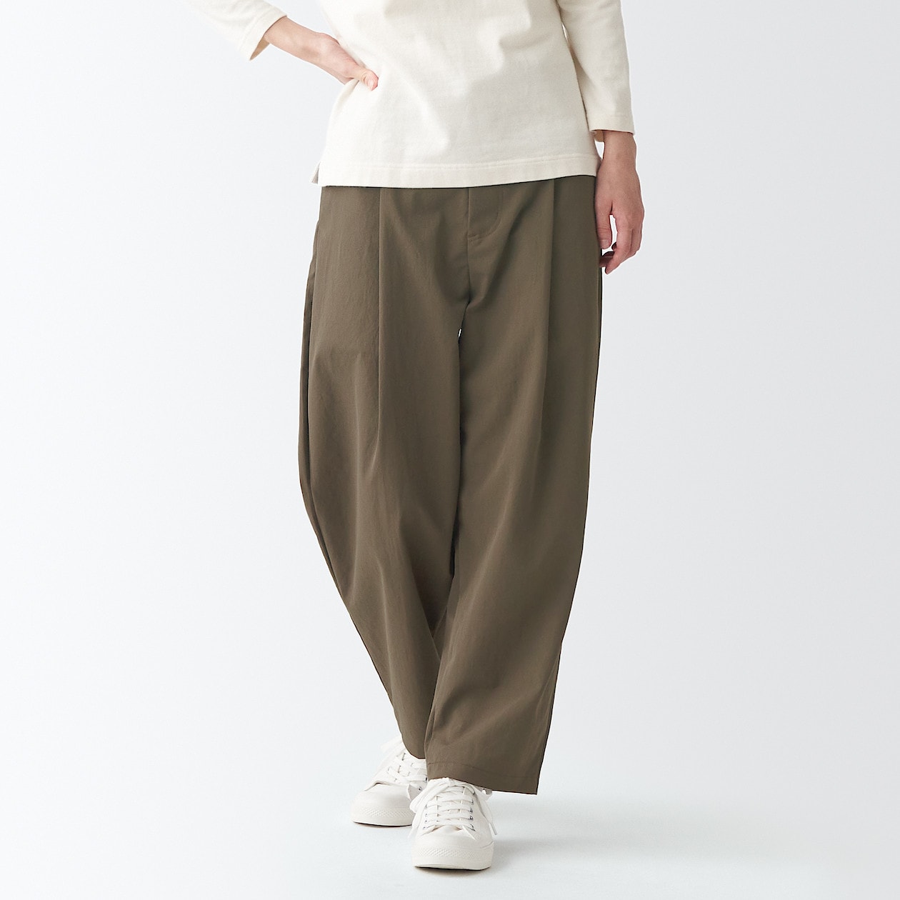 撥水ストレッチチノタックワイドパンツ 婦人m モカブラウン パンツ 婦人 レディース 通販 無印良品 撥水ストレッチチノタックワイドパンツ 婦人m モカブラウン パンツ 婦人 レディース 通販 無印良品