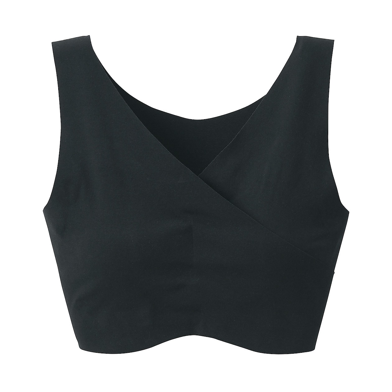 どこにも縫い目がない 授乳に便利なブラジャー マタニティｍ ｌ 黒 マタニティ 通販 無印良品