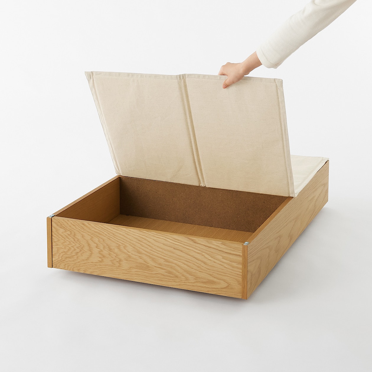 無印良品　ベッド下収納（２個セット） 木製ベッド・オーク材用ベッド下収納・2個セット | 無印良品