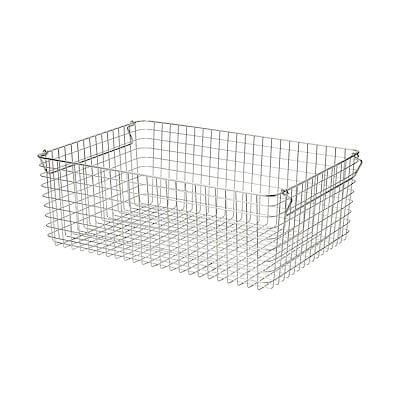 ステンレスワイヤーバスケット６　約幅５１×奥行３７×高さ１８ｃｍ