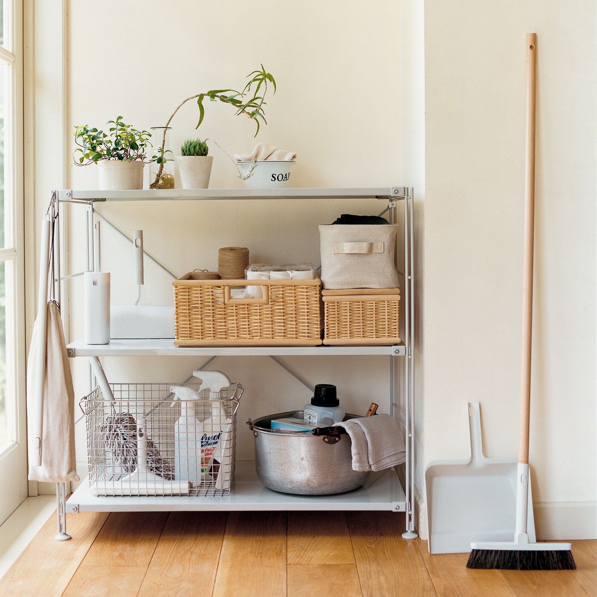 ヘッドが付け替えられる ちりとり | 無印良品